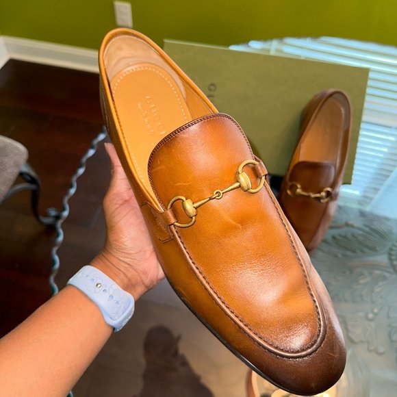Men\'s Gucci Leather Brown Loafers